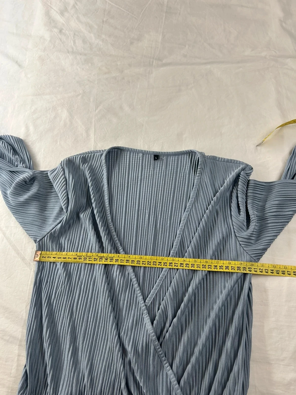 Vestido vintage azul claro tamanho L – photo 8